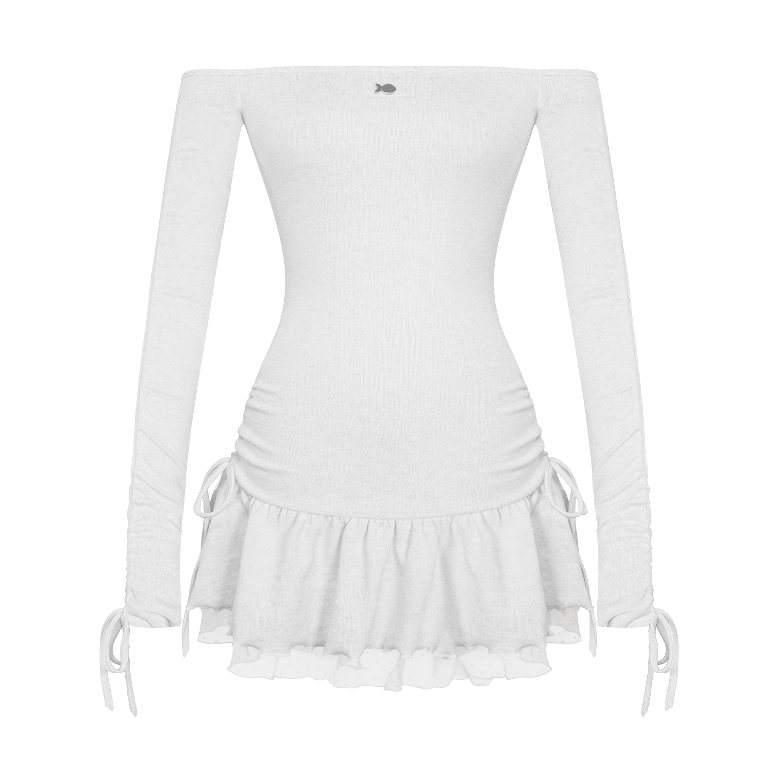 DKMV Liz Dress - Xám trắng