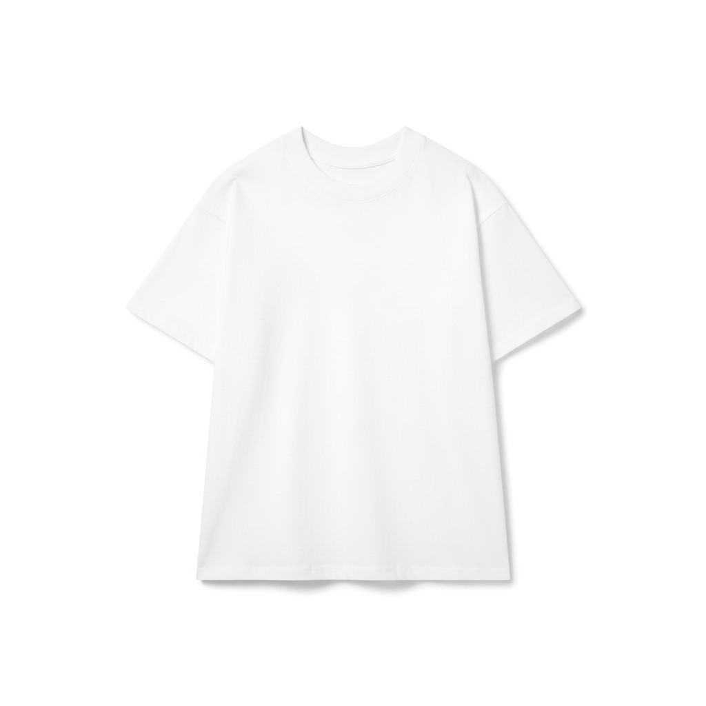 Áo thun trơn HAMCHOI form rộng cotton cao cấp thoáng mát cổ tròn basic dễ phối đồ màu Trắng