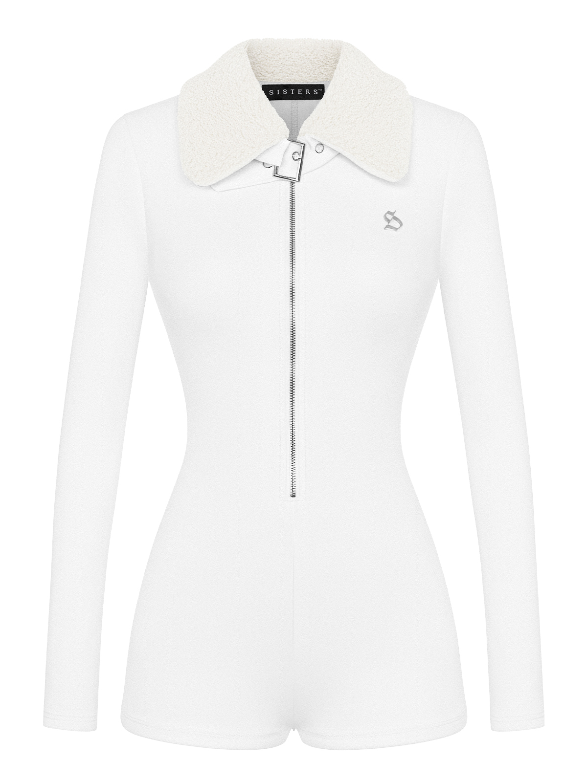 SISTERS Jump đùi phối cổ lông cừu Francesca - Trắng