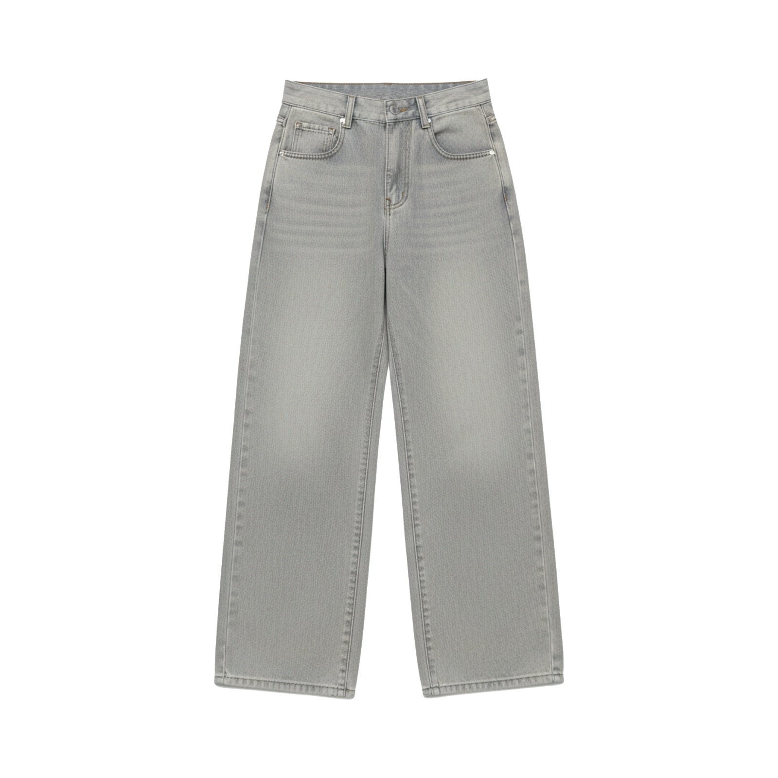 Quần jeans suông màu xám khói NULLED