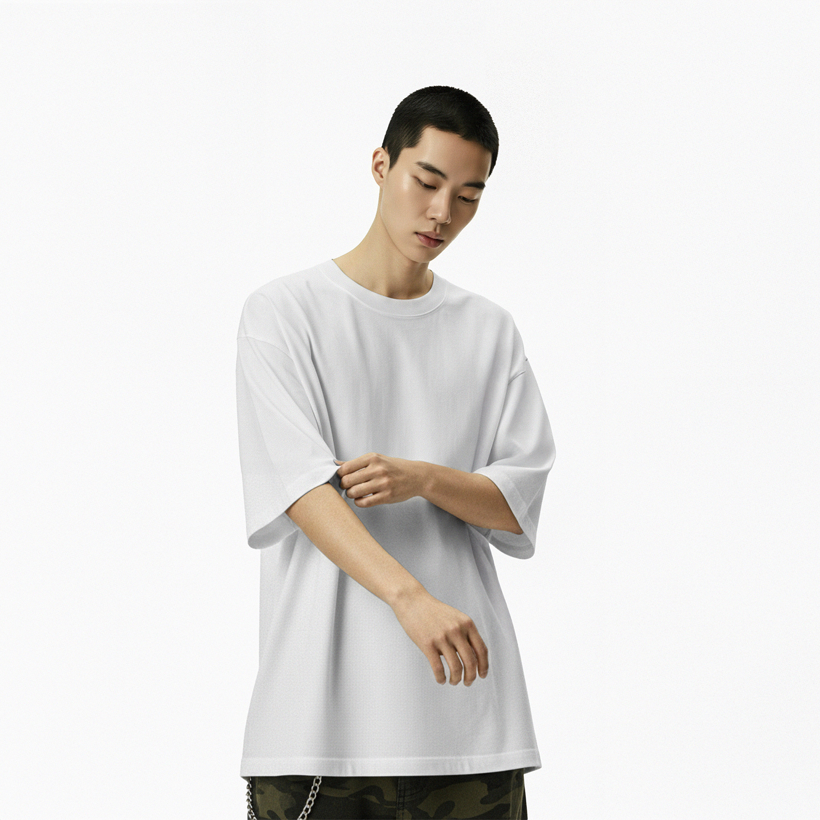 Áo phông trắng nam nữ NULLED Basic Tee N-T00-T