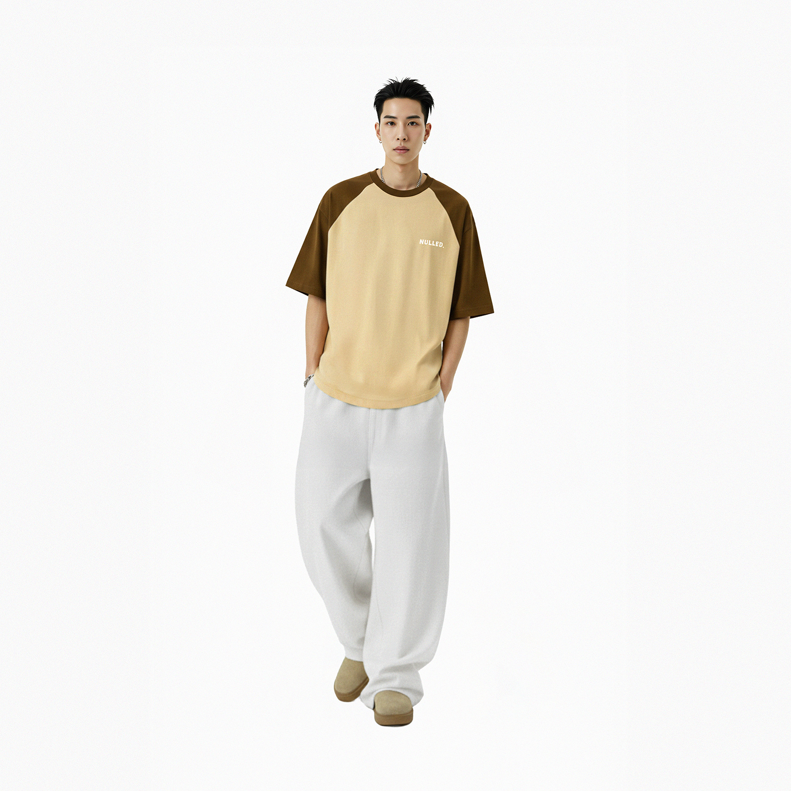 Áo thun phối màu NULLED Tee N-T26-BN