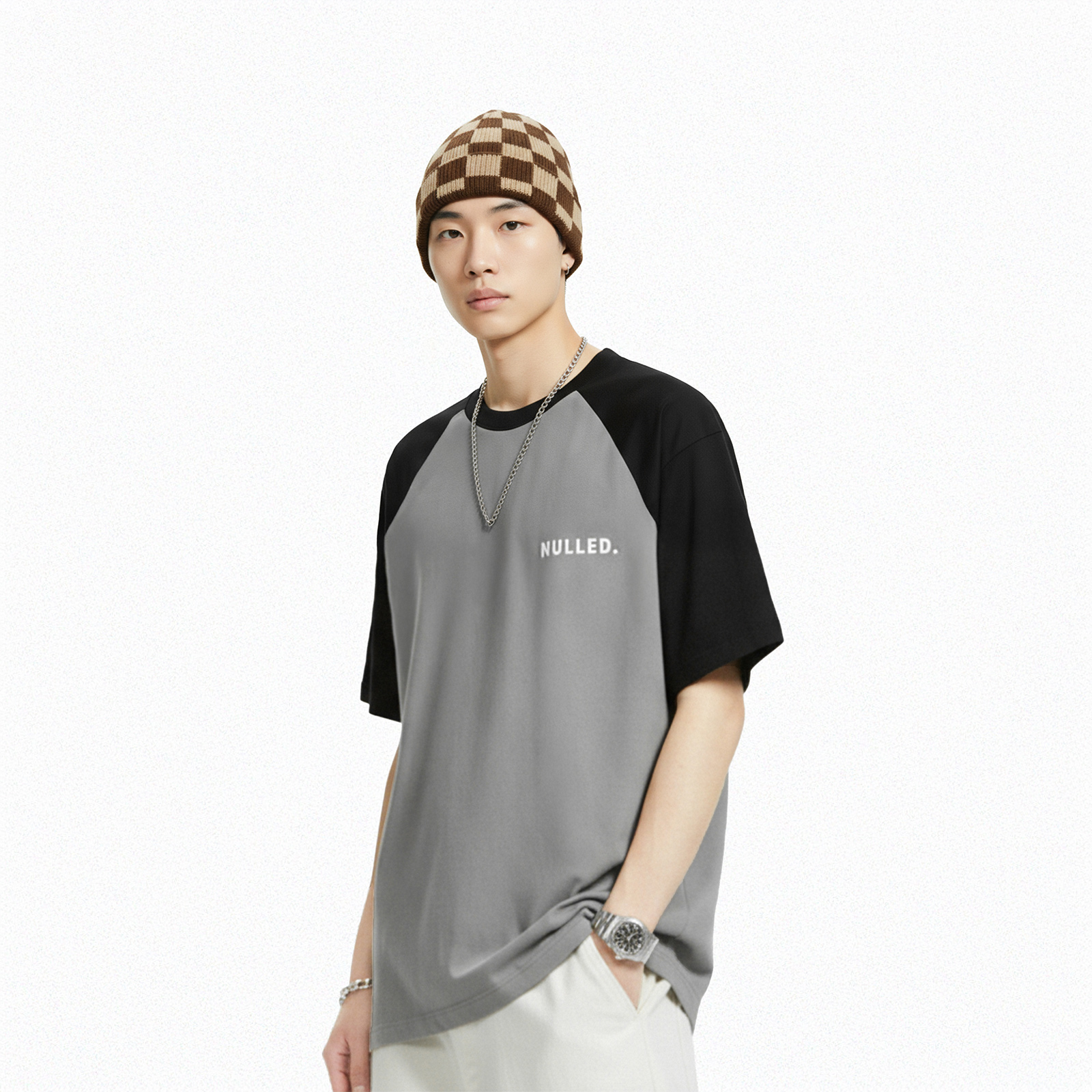 Áo thun basic màu xám đậm NULLED Tee N-T26-XD