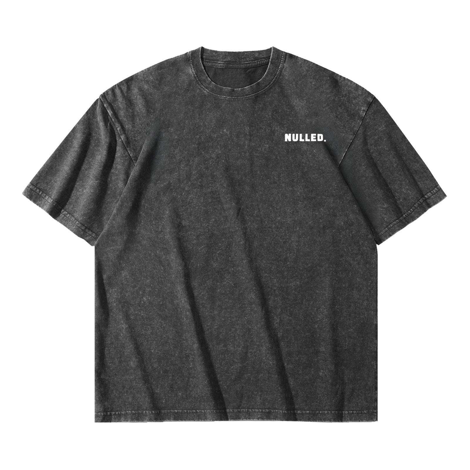 Áo thun đen wash NULLED N-T30-D