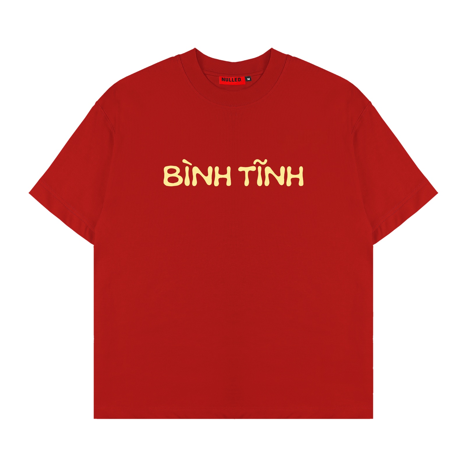 Áo thun NULLED Bình Tĩnh form boxy N-T316-00-DO