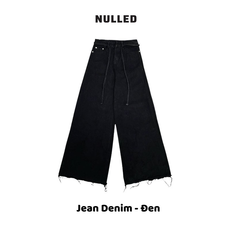Quần jean ống rộng basic local brand NULLED N-Q1
