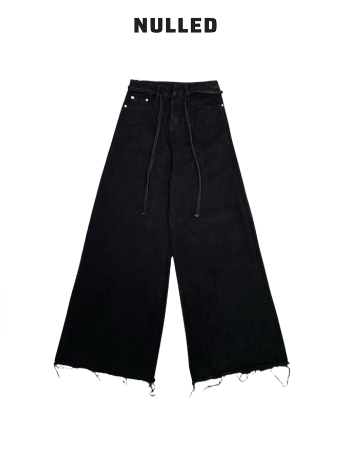 Quần jean ống rộng basic local brand NULLED N-Q1