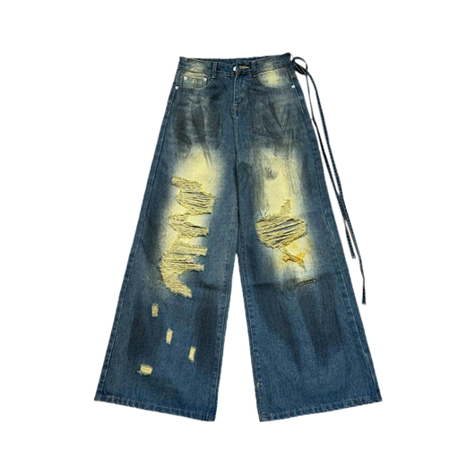 Quần jean ống rộng local brand NULLED N-Q15