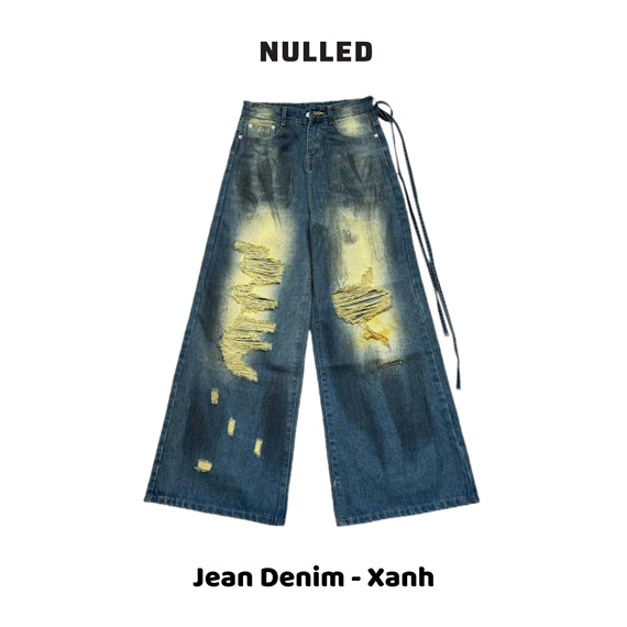 Quần jean ống rộng local brand NULLED N-Q15
