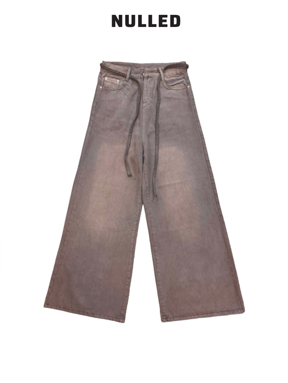 Quần jean ống rộng wash brand NULLED N-Q2