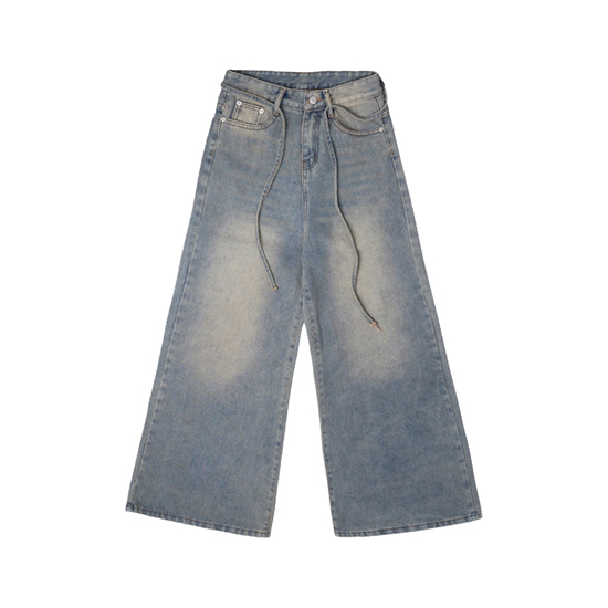 Quần jean wash màu ống rộng local brand NULLED N-Q3