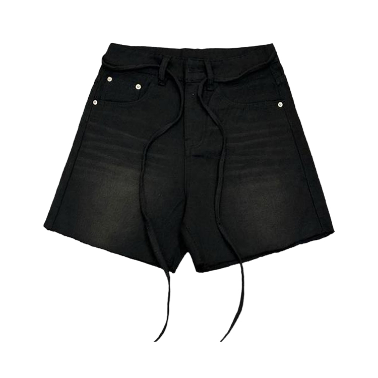 Quần jean short wash ống rộng local brand NULLED N-QS2