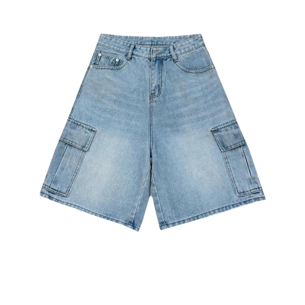 Quần short jean túi hộp local brand NULLED N-QS4