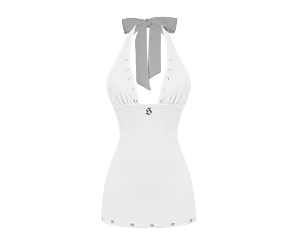 SS-D58 Đầm body cổ yếm cột nơ Bibiane