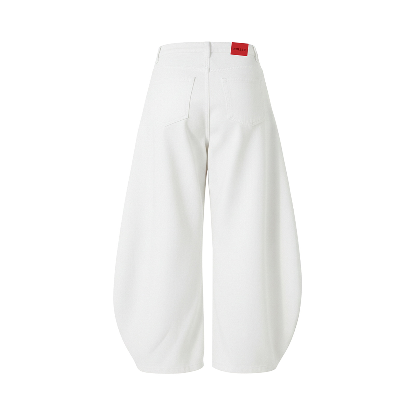 Quần jeans suông dáng bí màu trắng NULLED N-Q28-T