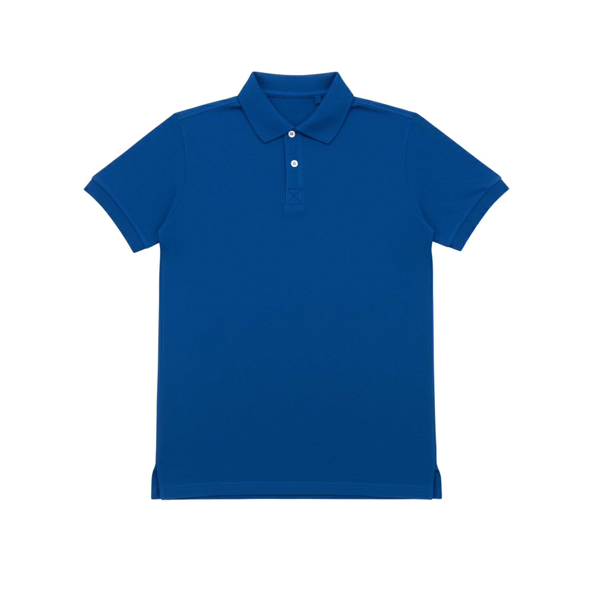 ÁO POLO HAMCHOI Nam Nữ Cotton Mát Mịn Form Suông Cổ Bẻ Truyền Thống Dễ Mặc Hàng Ngày Màu Xanh Coban