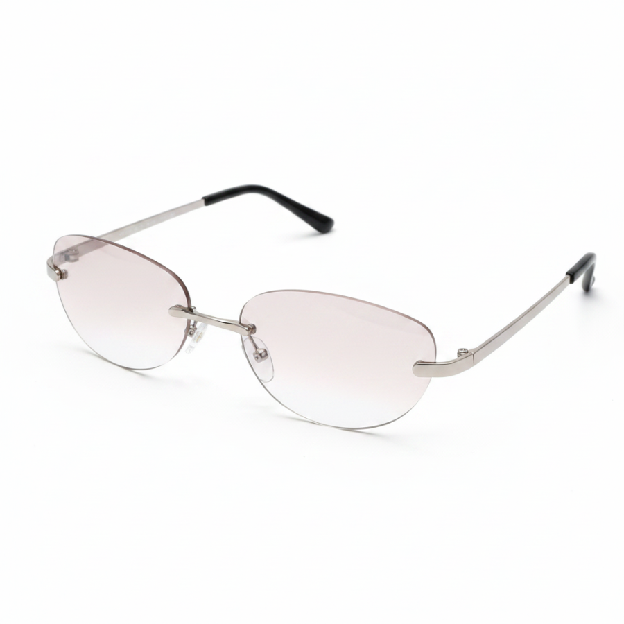 Kính Thời Trang CONLEY Không Viền Dáng Oval Retro Chống UV400 - Mắt Kính Nam Nữ Gọng Kim Loại Cao Cấp CO-0174