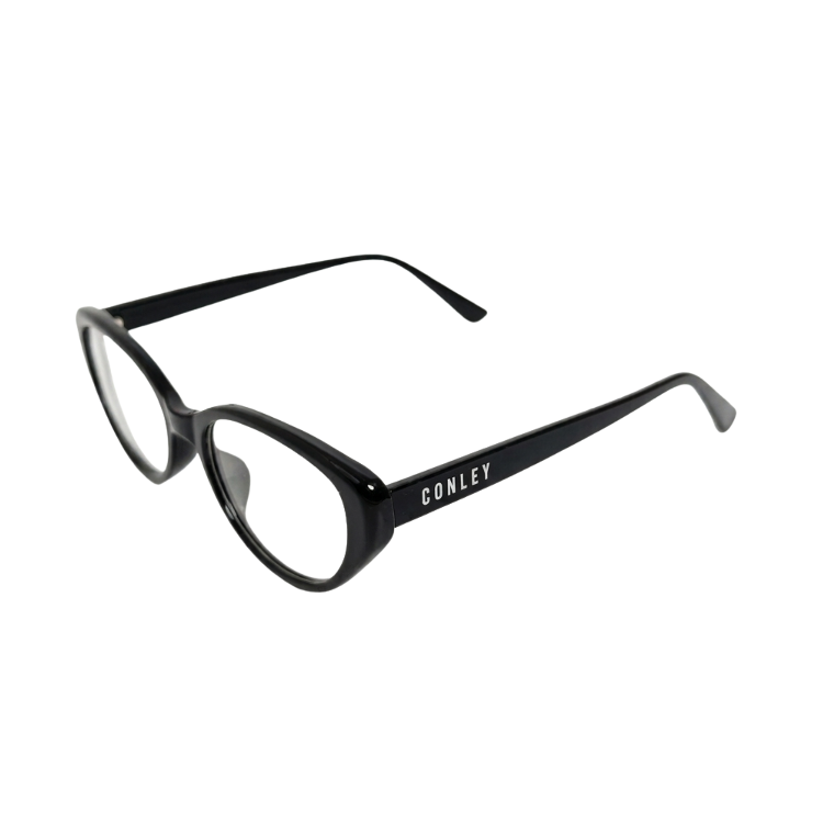 Gọng Kính Cận CONLEY Mắt Mèo Oval Nhựa Cao Cấp Đen Và Nâu Trà Tôn Da - Kính Unisex Office Siren Vintage  CO-0321