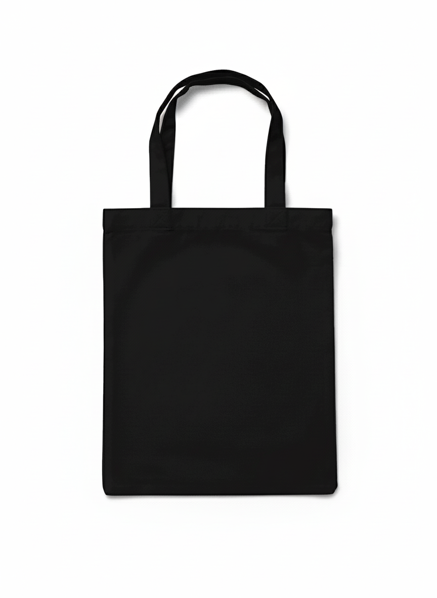 Túi tote HAMCHOI Vải Canvas Dày Dặn Đa Năng Sức Chứa Lớn Phong Cách Tối Giản Màu Đen Trơn HC-TOTE