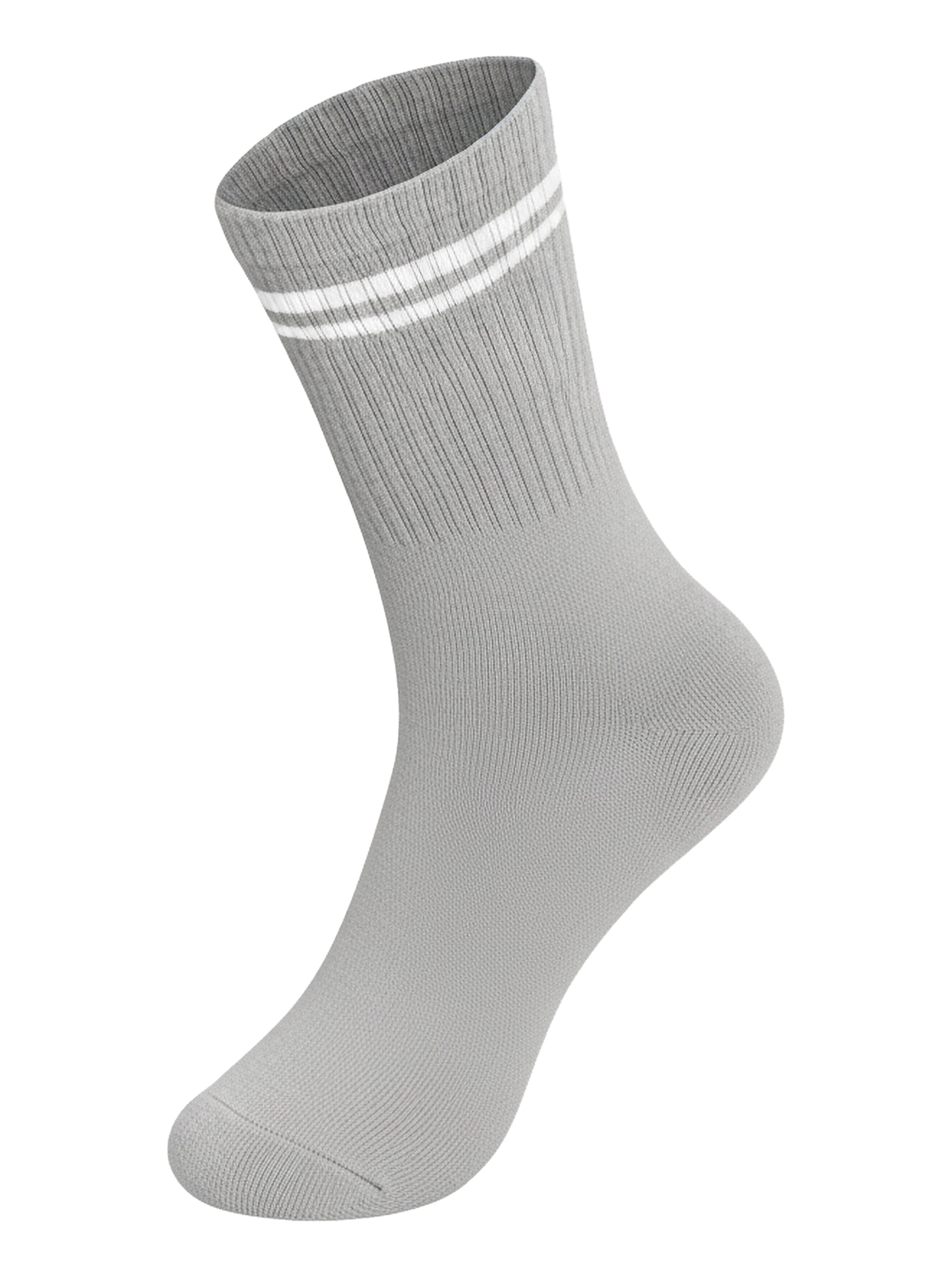 BRETH Double Striped Socks - Xám