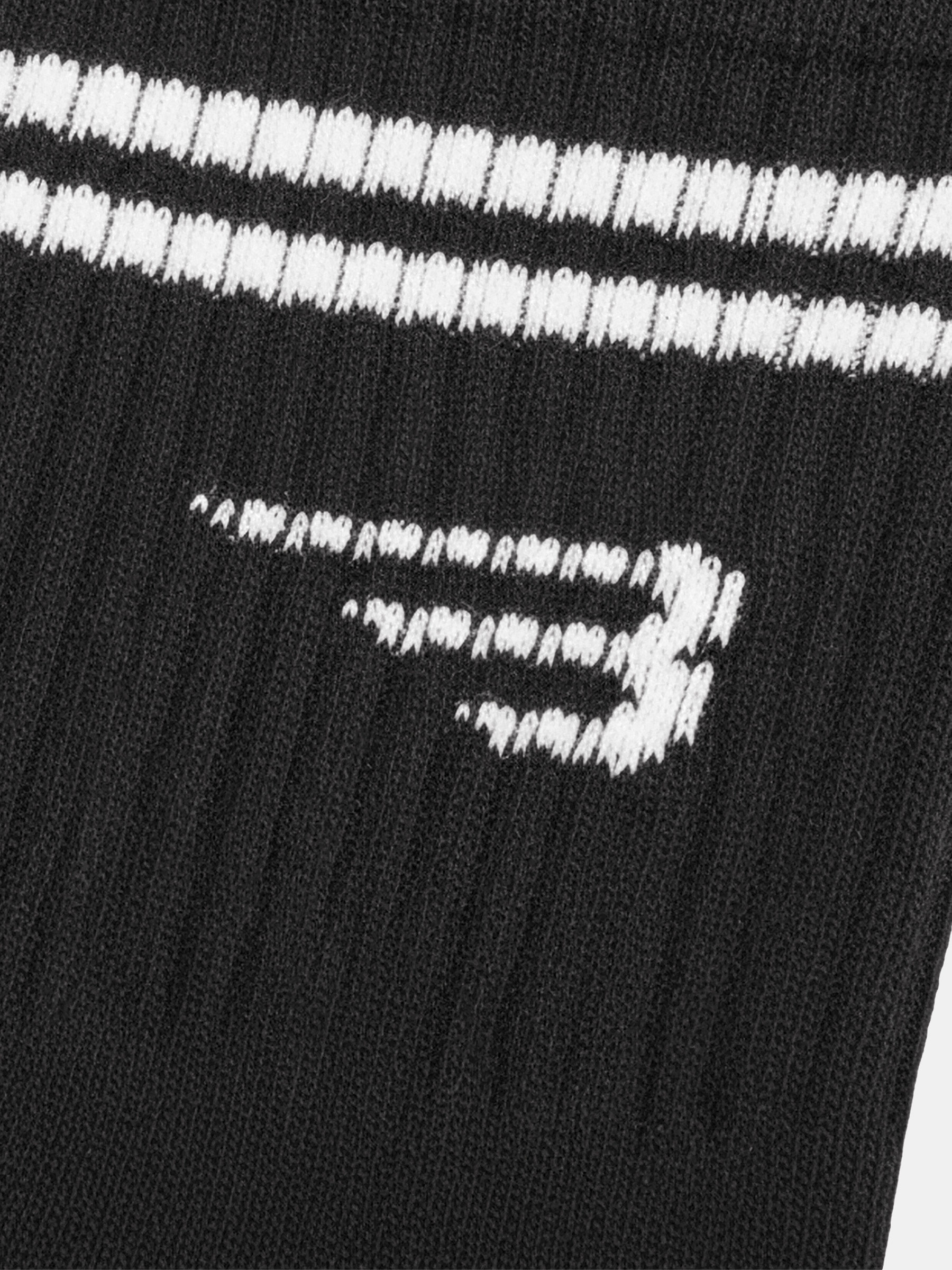 BRETH Double Striped Socks - Đen