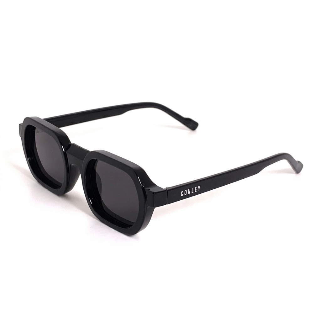 Kính CONLEY Tròn Đa Giác Gọng Nhựa Tối Giản - Kính Mát Nam Nữ Hàn Quốc Chống UV Streetwear | CO-0161-D