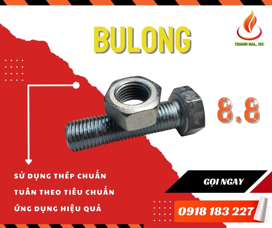 Bu lông cấp bền 8.8 là gì? Đặc điểm, quy trình sản xuất và ứng dụng