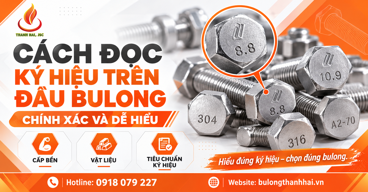 Cách đọc ký hiệu trên đầu bulong chính xác và dễ hiểu