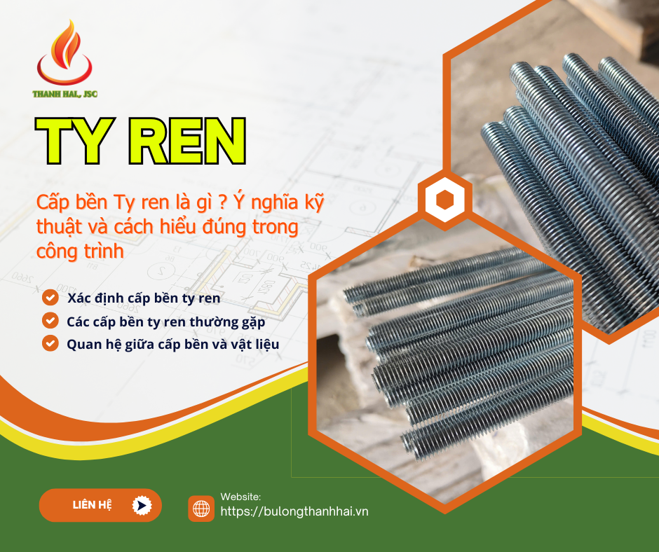 Cấp bền Ty ren là gì? Ý nghĩa kỹ thuật và cách hiểu đúng trong công trình