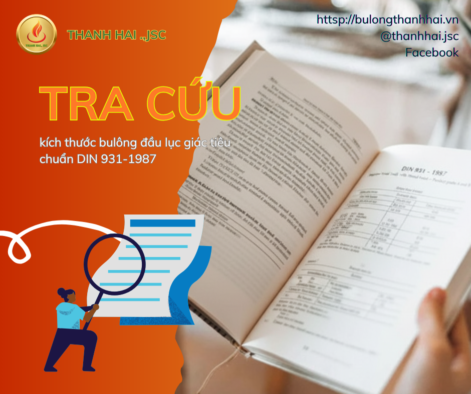 Bulong lục giác ngoài ren lửng DIN 931-1:1987 – Bảng tra cứu & chuẩn kỹ thuật quốc tế