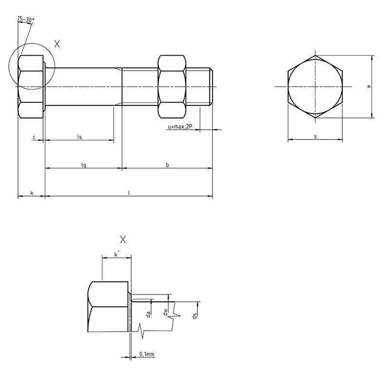 Din 7990, bulong kết cấu