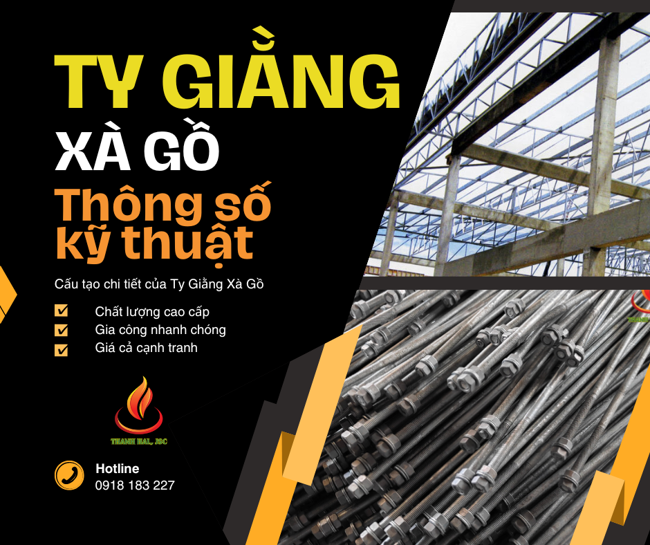 Thông số kỹ thuật Ty Giằng Xà Gồ