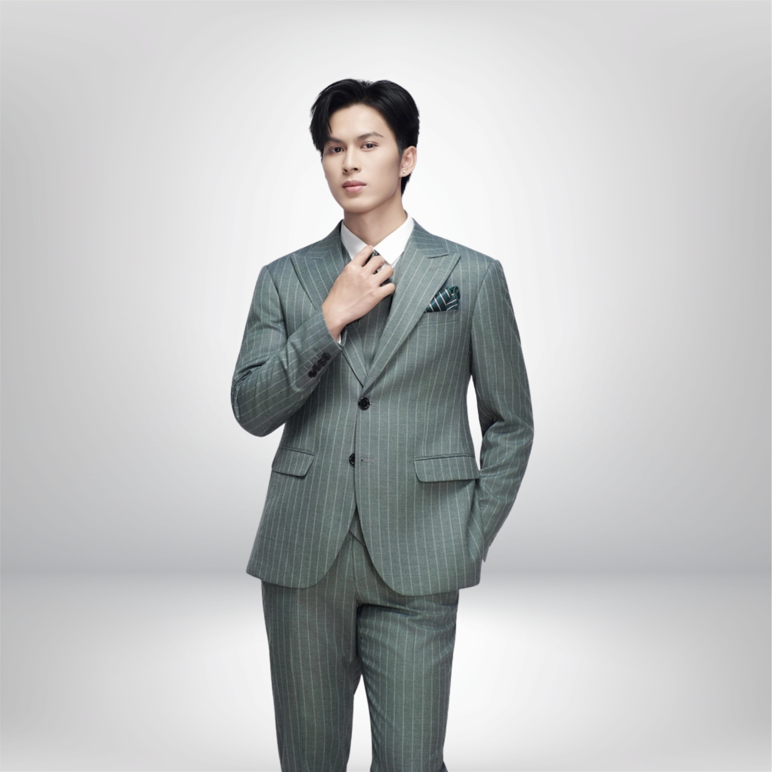 VEST XANH RÊU SỌC