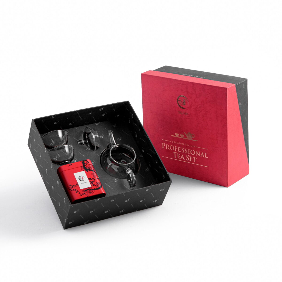 Hộp quà Bộ ấm trà thuỷ tinh Đối ẩm (Liên hệ nhận báo giá)