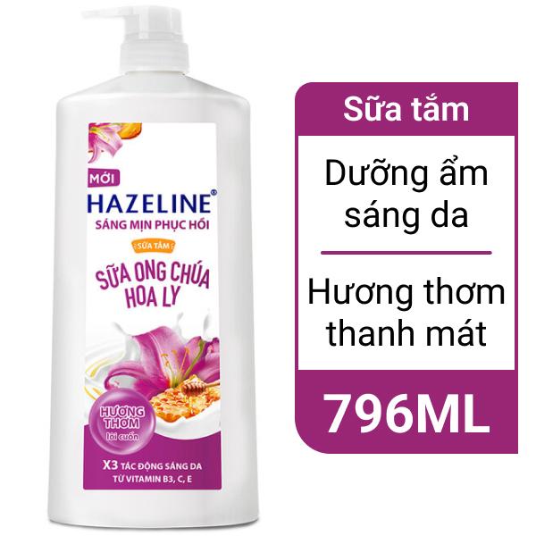 Sữa tắm Hazeline nâng tông da sữa chua hương hoa linh lan 667ml