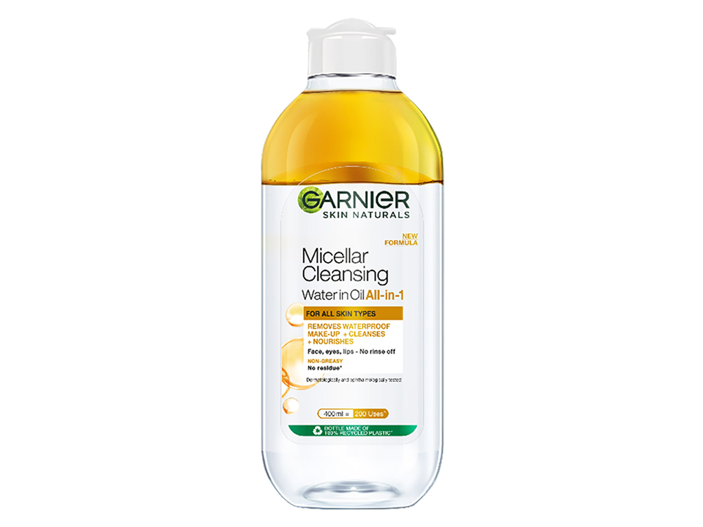 Nước tẩy trang Garnier vàng Micellar Cleansing Water Oil All-in-1 làm sạch sâu 400ml