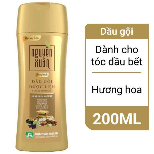 Dầu gội dược liệu Nguyên Xuân bồng bềnh dành cho tóc dầu bết hương hoa 450ml