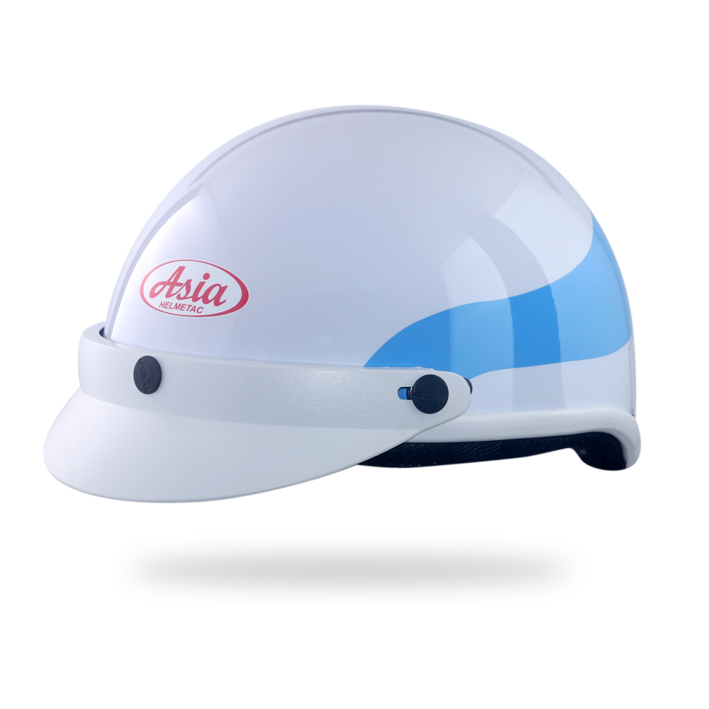 Mũ bảo hiểm nửa đầu Asia MT-105 3M Trắng - Xanh bóng (Liên hệ nhận báo giá)