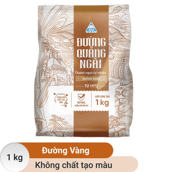 Đường vàng Quảng Ngãi gói 1kg