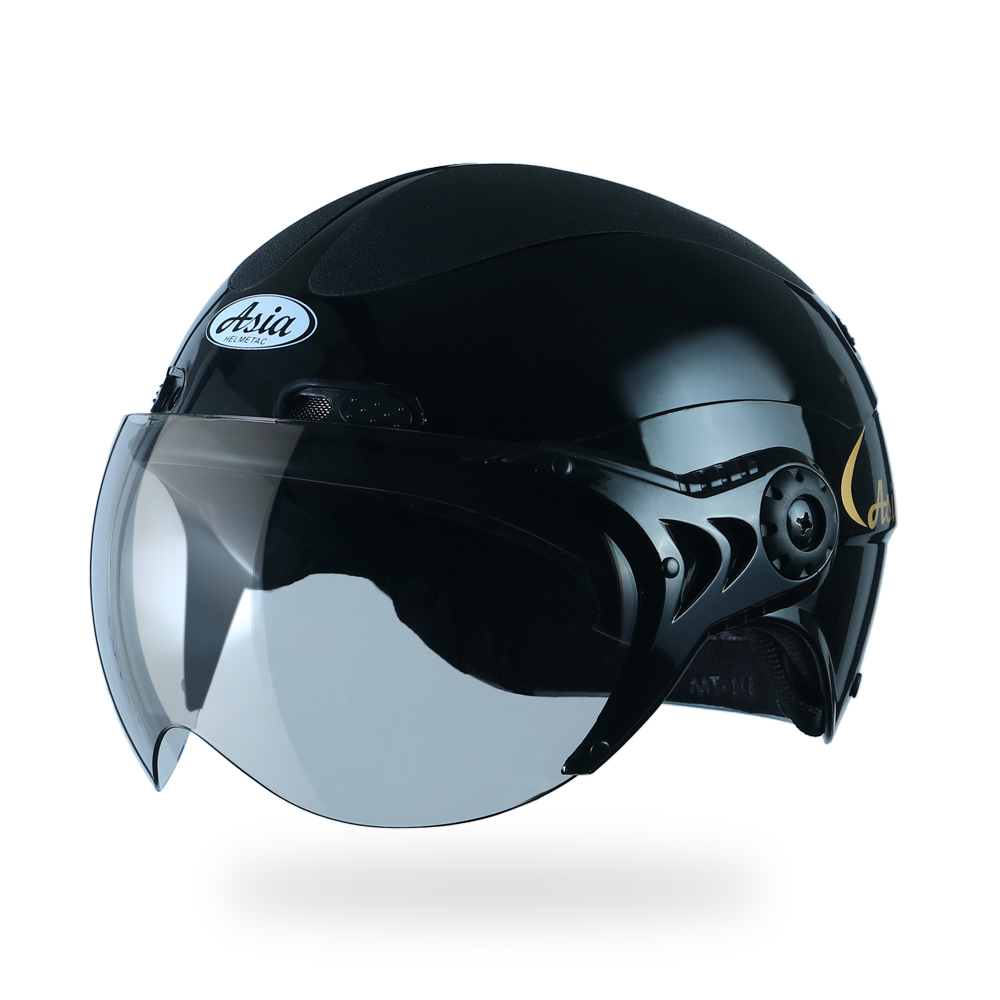 Mũ bảo hiểm nửa đầu Asia MT-118K đen bóng (Liên hệ nhận báo giá)