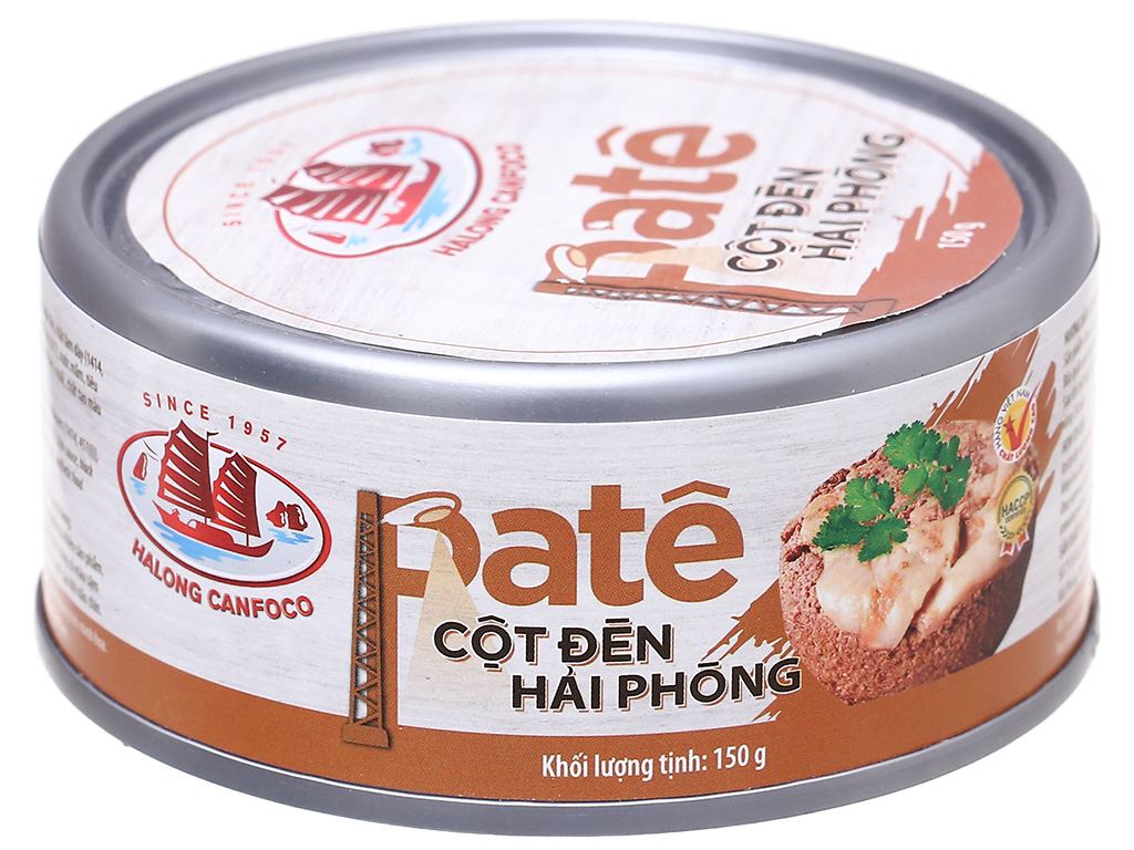 Pate thịt đóng hộp cột đèn Hải Phòng Hạ Long 150g