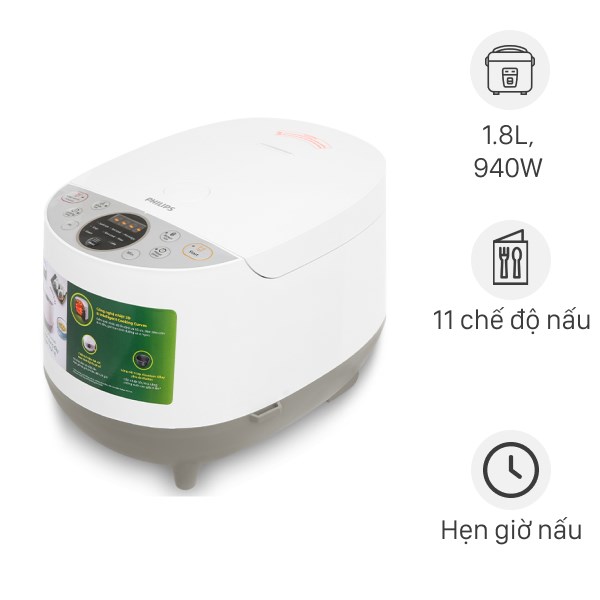 Nồi cơm điện tử Philips 1.8 lít HD4515/55