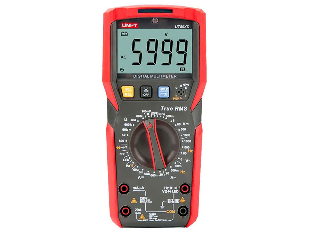 Đồng hồ vạn năng Uni-T UT89XD (1.000V, 20A, True RMS, ± 0.5%)