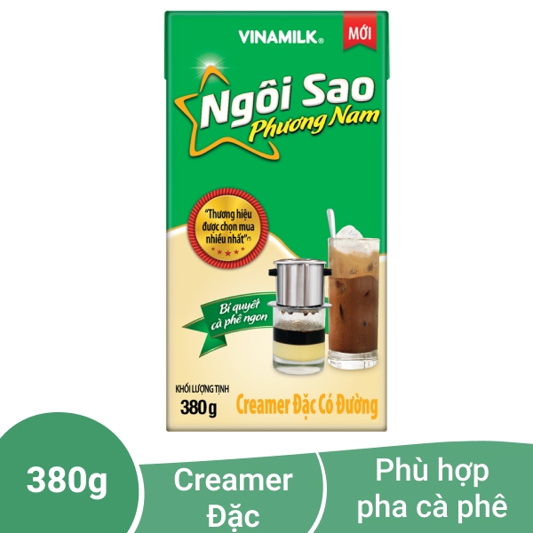 Kem đặc có đường Ngôi sao Phương Nam Xanh lá hộp 380g