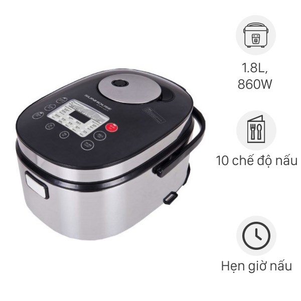 Nồi cơm điện tử Sunhouse 1.8 lít SHD8903