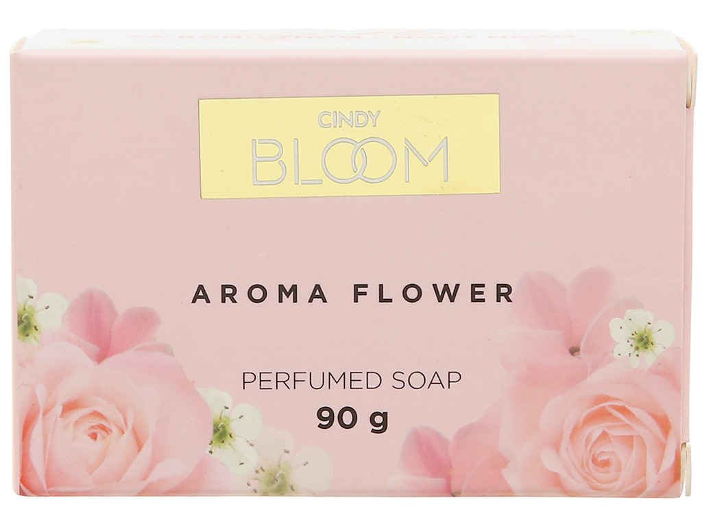 Hộp 1 cục xà bông cục Cindy Bloom Aroma Flower ngọt ngào 90g