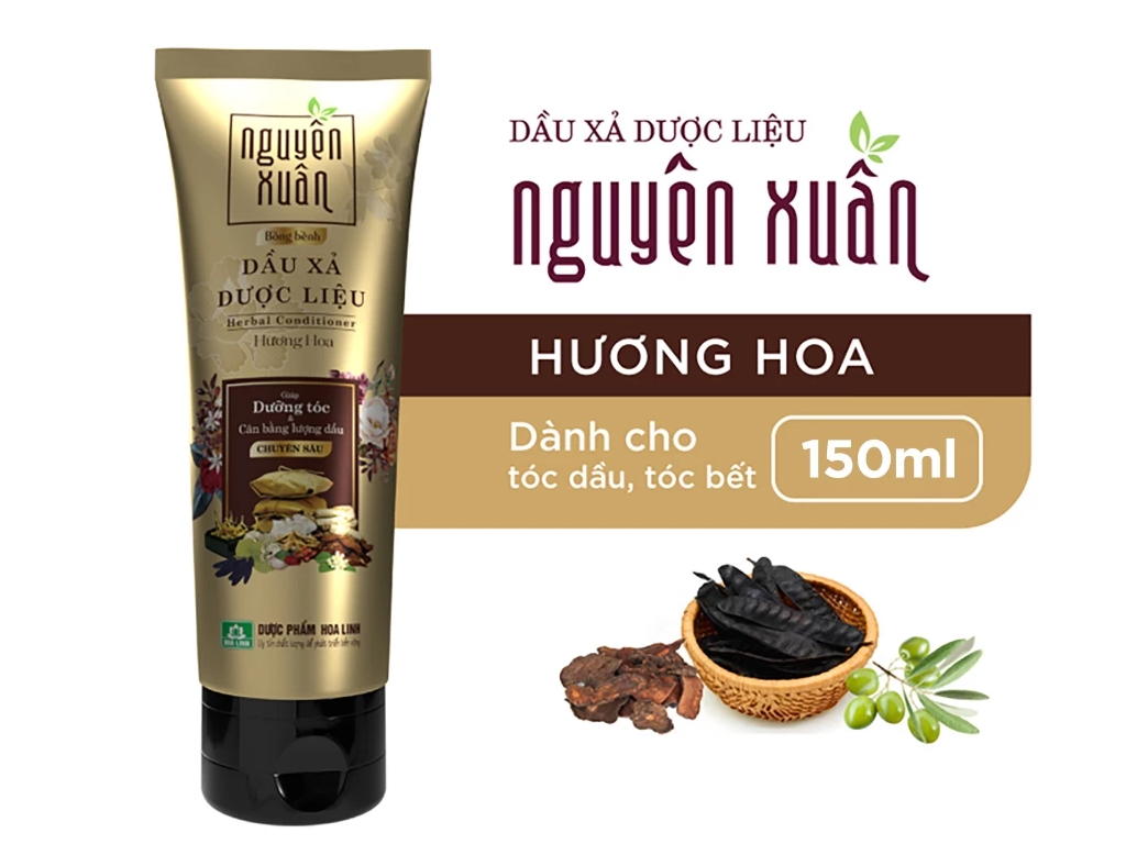 Dầu xả dược liệu Nguyên Xuân bồng bềnh dành cho tóc dầu bết 150ml