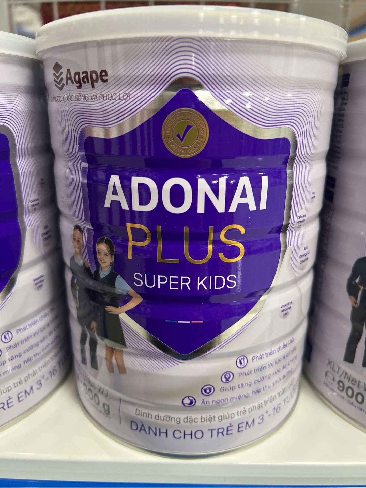 Sữa dinh dưỡng Adonai Plus Super Kids-900G