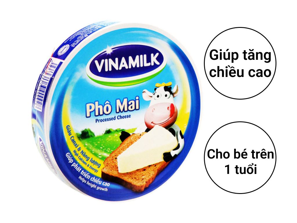 Phô mai Vinamilk hộp 120g (8 miếng)