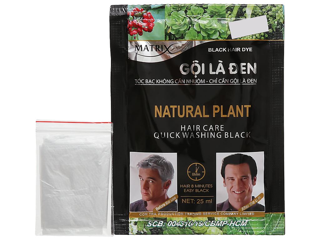 Dầu gội Matrix nhuộm tóc đen 25ml
